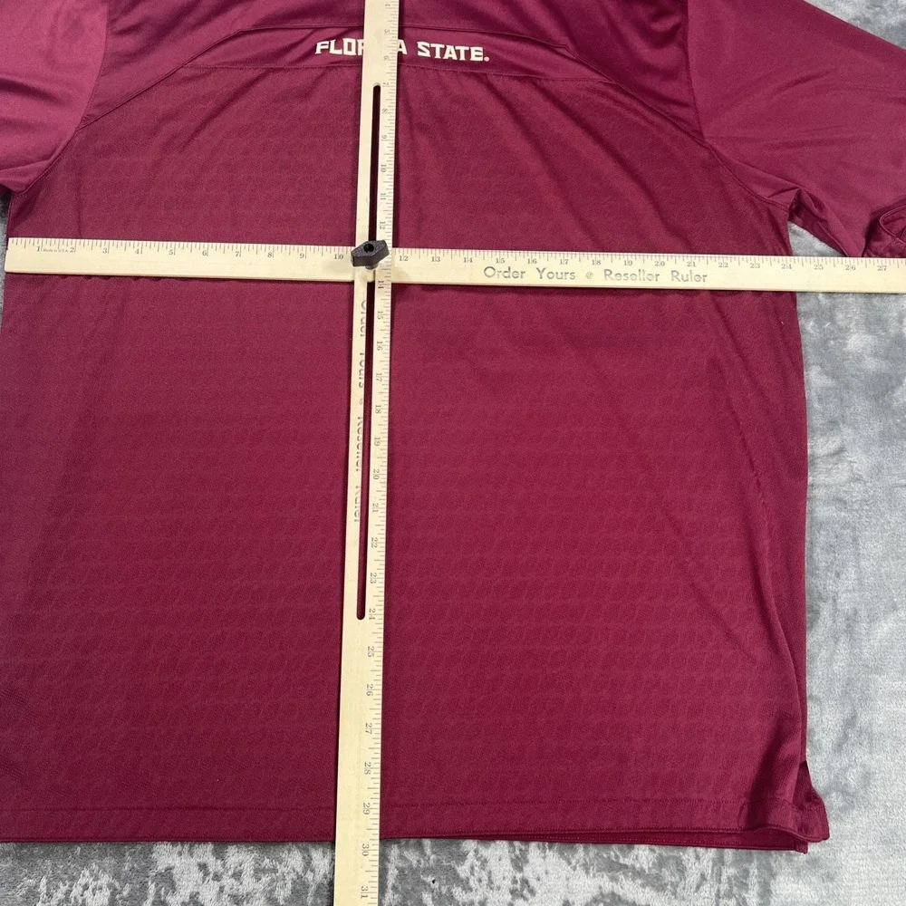 Florida State Seminoles Nike Polo Shirt Mens XL Golf Dri-Fit FSU Football Vented